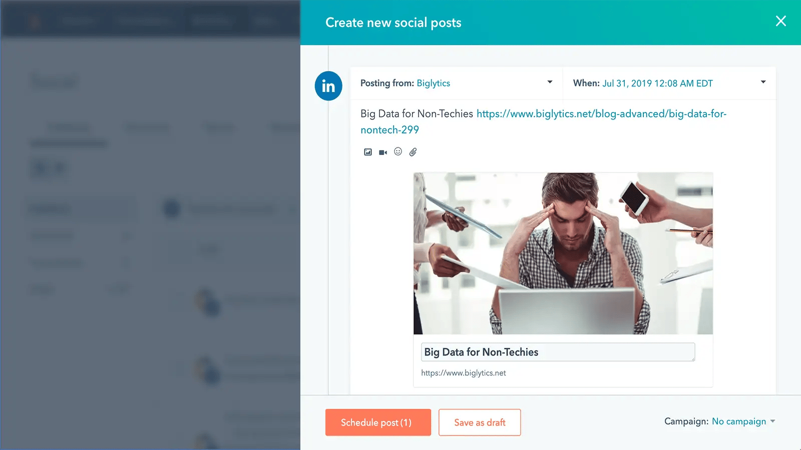 Linkedin HubSpot Integration
