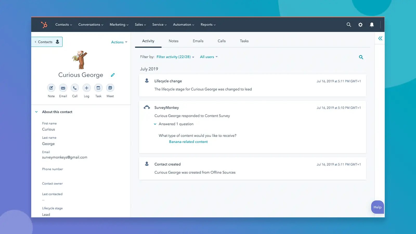 Survey Monkey HubSpot Integration