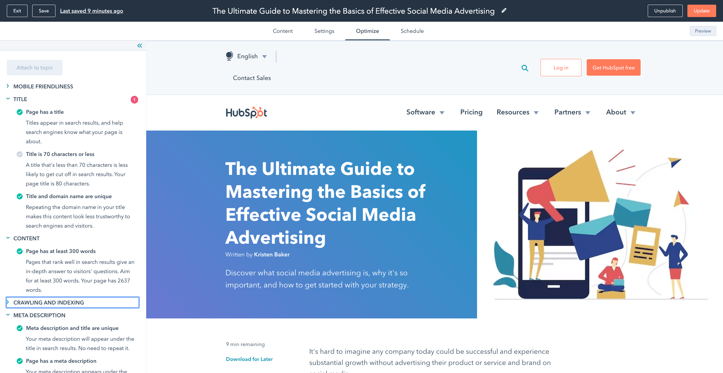HubSpot Blog Platform