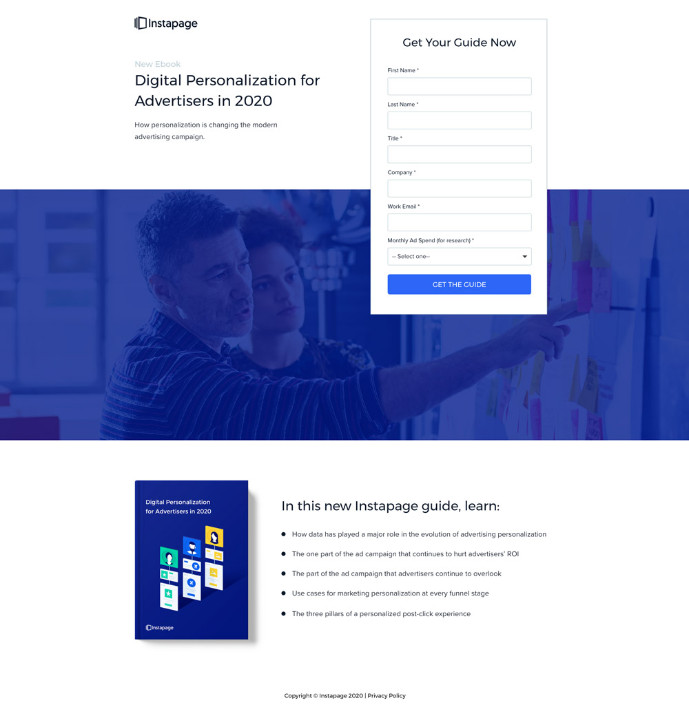 Instapage Landing page