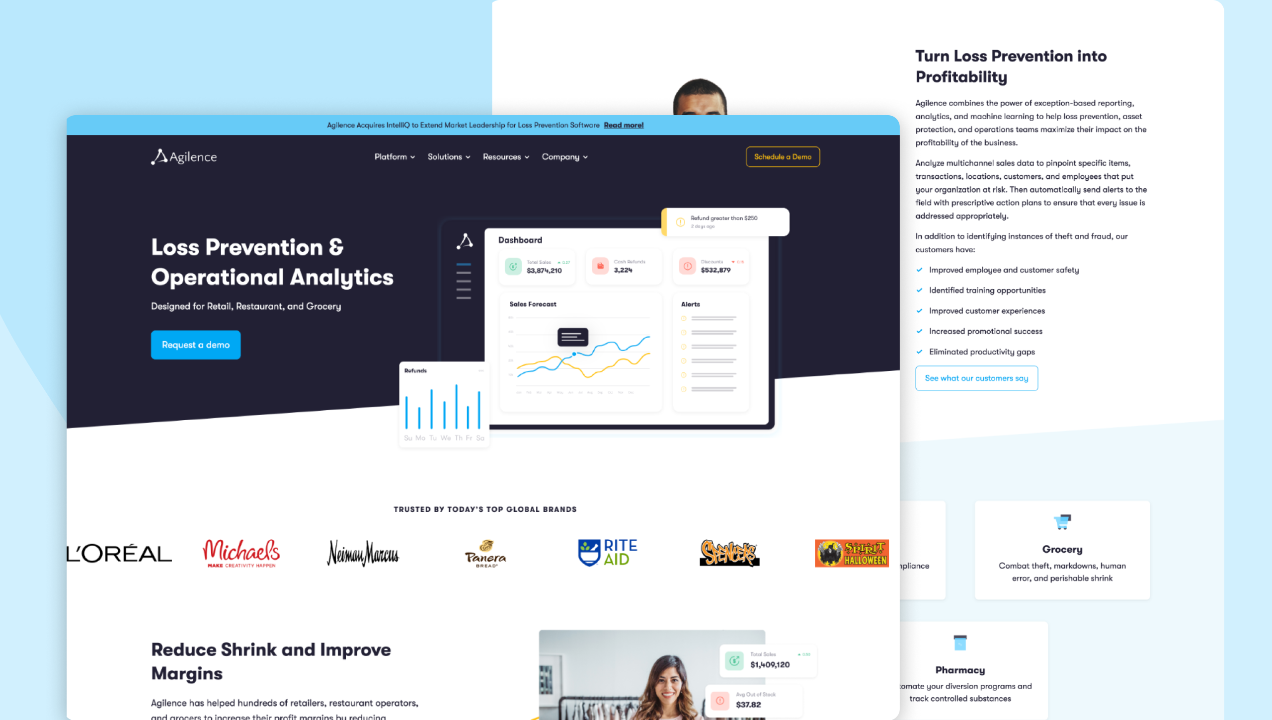 Agilence's New Homepage 