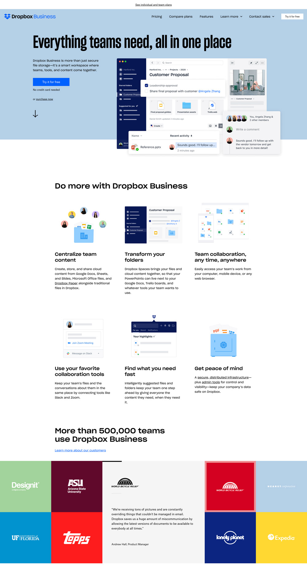 dropbox-landing-page