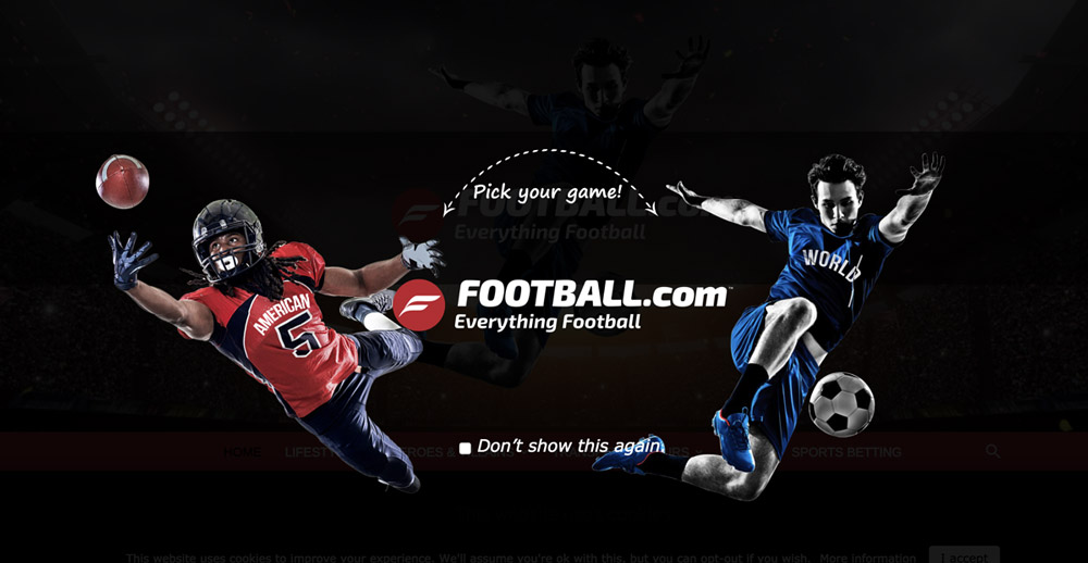 football-splash-page